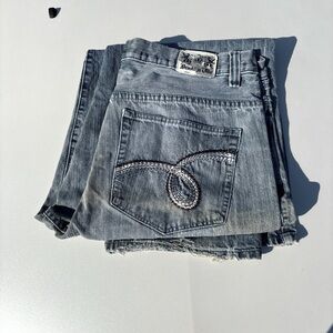 Brooklyn Vibe baggy distressed vintage denim jeans